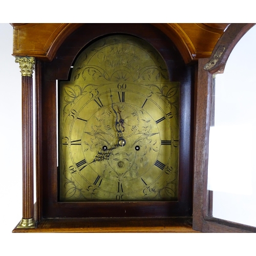 1431 - Francis Henderson - Mussleborough : A late 18th / early 19thC walnut cased 8-day longcase clock. The... 