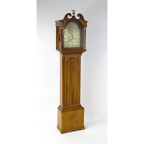 1431 - Francis Henderson - Mussleborough : A late 18th / early 19thC walnut cased 8-day longcase clock. The... 