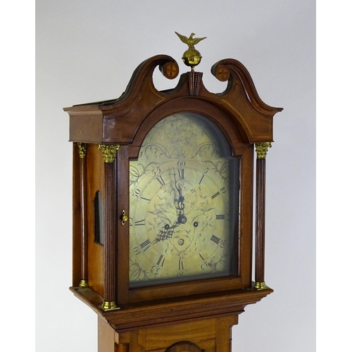 1431 - Francis Henderson - Mussleborough : A late 18th / early 19thC walnut cased 8-day longcase clock. The... 