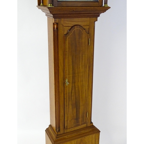 1431 - Francis Henderson - Mussleborough : A late 18th / early 19thC walnut cased 8-day longcase clock. The... 