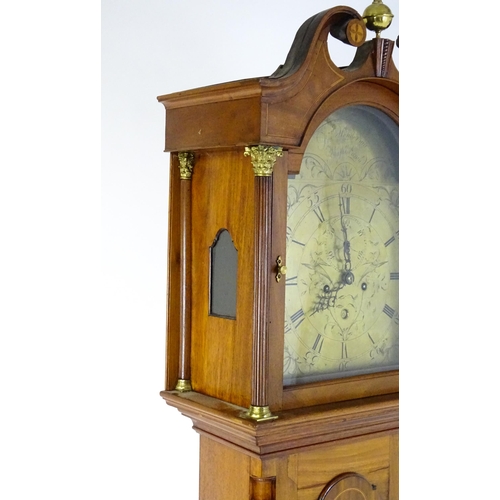 1431 - Francis Henderson - Mussleborough : A late 18th / early 19thC walnut cased 8-day longcase clock. The... 