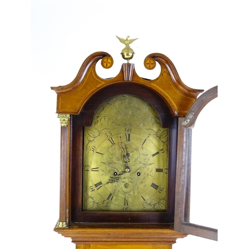 1431 - Francis Henderson - Mussleborough : A late 18th / early 19thC walnut cased 8-day longcase clock. The... 