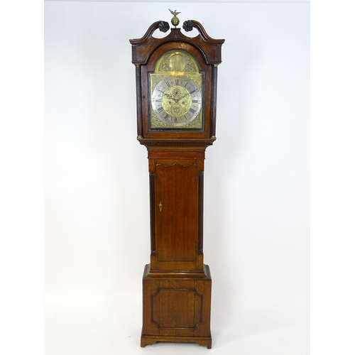 1425 - Alexander Mitchel (Mitchell) Gorbals, Glasgow : A Scottish Geo III oak 8-day longcase clock the arch... 