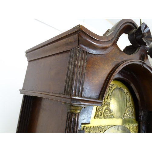 1425 - Alexander Mitchel (Mitchell) Gorbals, Glasgow : A Scottish Geo III oak 8-day longcase clock the arch... 