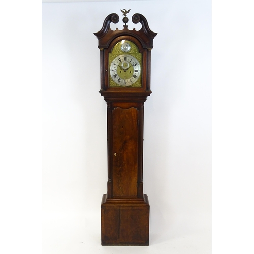 1428 - William Westbrook, London : An 18thC mahogany cased 8-day longcase clock, the brass face with silver... 