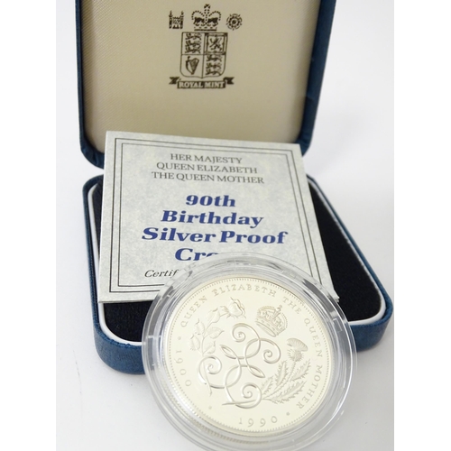 892 - Collectors Coins: A quantity of silver collectors coins to include Silver Proof Piedfort One Pound C... 