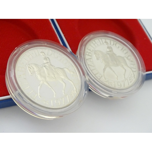 893 - Coins : assorted coins to include a Royal Mint silver proof crown commemorating the centenary of the... 