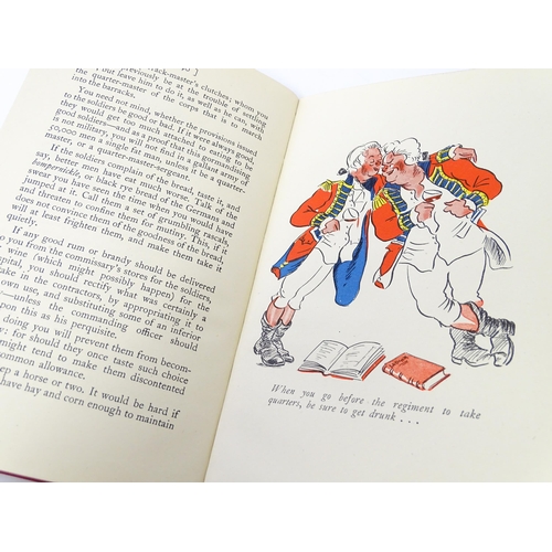 935 - Militaria, Book : Advice to the Officers of the British Army, with illustrations by Frank Wilson and... 