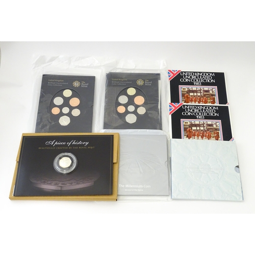 895 - Coins : a quantity of Queen Elizabeth II United Kingdom collectors coins to include two Royal Mint 1... 