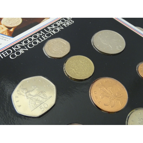 895 - Coins : a quantity of Queen Elizabeth II United Kingdom collectors coins to include two Royal Mint 1... 