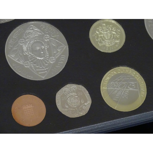 900 - Coins: A quantity of Queen Elizabeth II United Kingdom Royal Mint proof coin collections for the yea... 