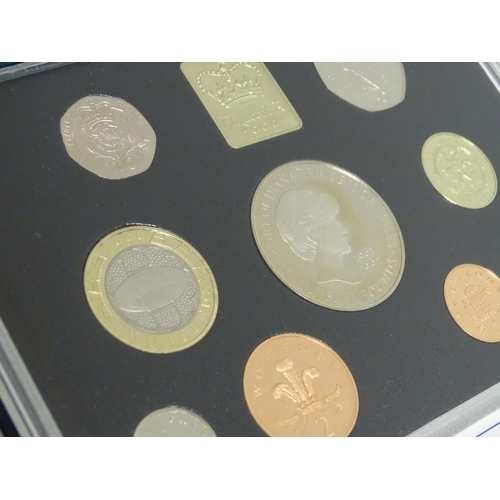 901 - Coins: A quantity of Queen Elizabeth II United Kingdom Royal Mint proof coin collections for the yea... 