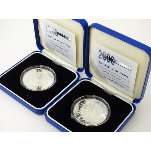 902 - Collectors Coins: A quantity of silver collectors coins to include Silver Proof Piedfort Two Pound /... 