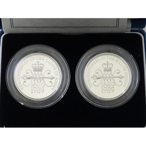 902 - Collectors Coins: A quantity of silver collectors coins to include Silver Proof Piedfort Two Pound /... 