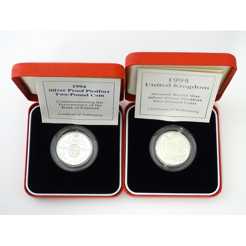 902 - Collectors Coins: A quantity of silver collectors coins to include Silver Proof Piedfort Two Pound /... 