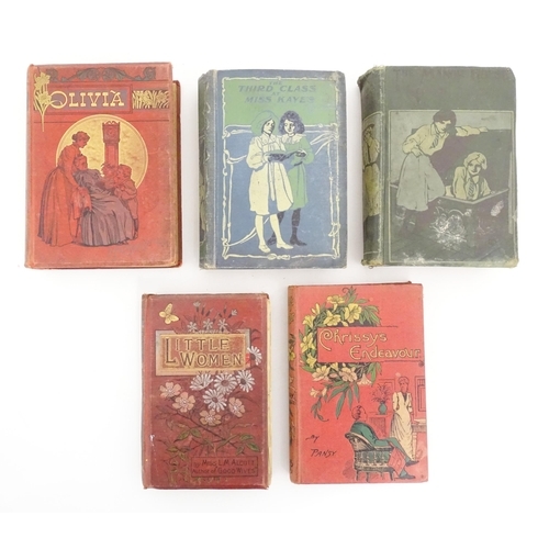 1979 - Books: Five books comprising The Manor House School, by Angela Brazil; The Third Class at Miss Kaye'... 