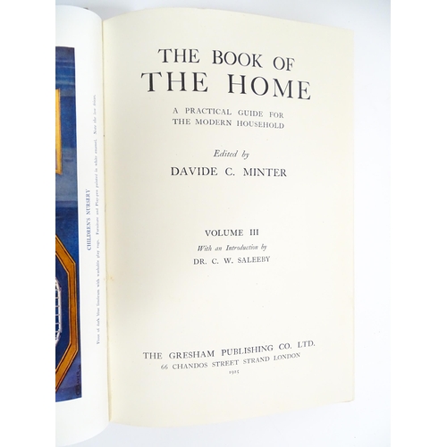 1987 - Books: The Book of the Home - A Practical Guide for the Modern Household, Volumes 1- 4, edited by Da... 