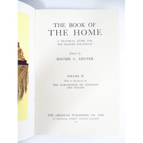 1987 - Books: The Book of the Home - A Practical Guide for the Modern Household, Volumes 1- 4, edited by Da... 