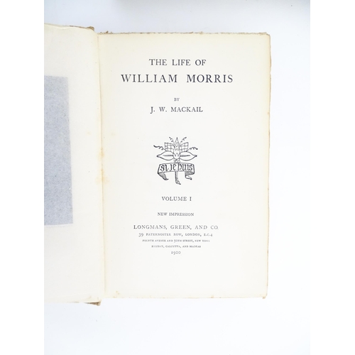 2016 - Books: Four books relating to William Morris comprising The Kelmscott Press and William Morris Maste... 