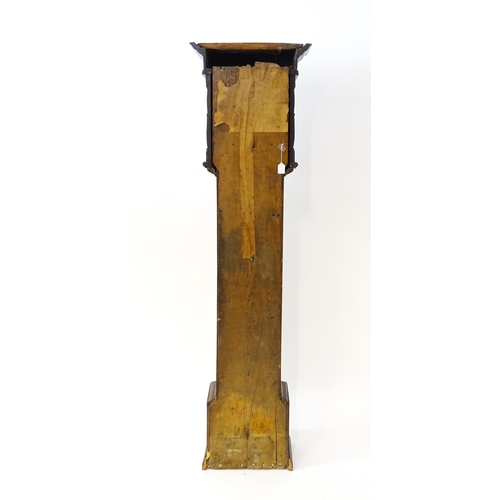 1430 - John Bodle - Reigate : An oak cased 30 hour longcase clock the painted dial having Roman numeral hou... 