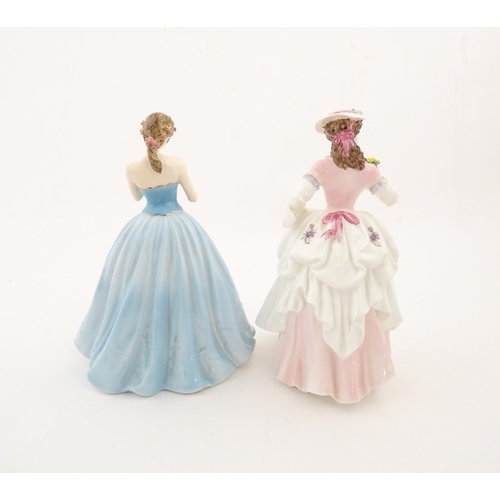 114 - Two Coalport limited edition ladies comprising Dearest Rose, no. 4132 / 9500, and The Flower Seller,... 