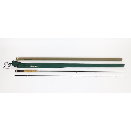 1128 - Fishing : a Sage (USA) 'XP 796 Graphite IIIe' two-piece fly rod, approx 114