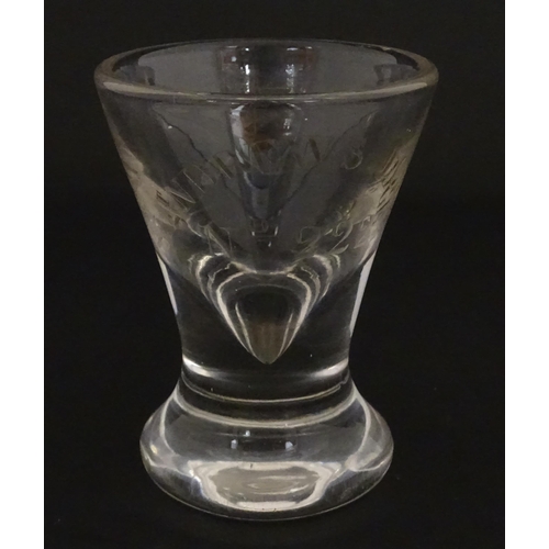 204 - Freemasonry / Masonic Interest: A Masonic toastmasters glass etched St Andrew's Lodge No. 222. Appro... 