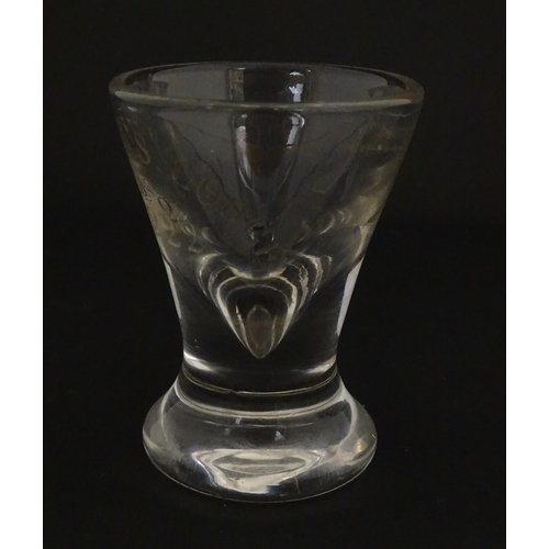 204 - Freemasonry / Masonic Interest: A Masonic toastmasters glass etched St Andrew's Lodge No. 222. Appro... 