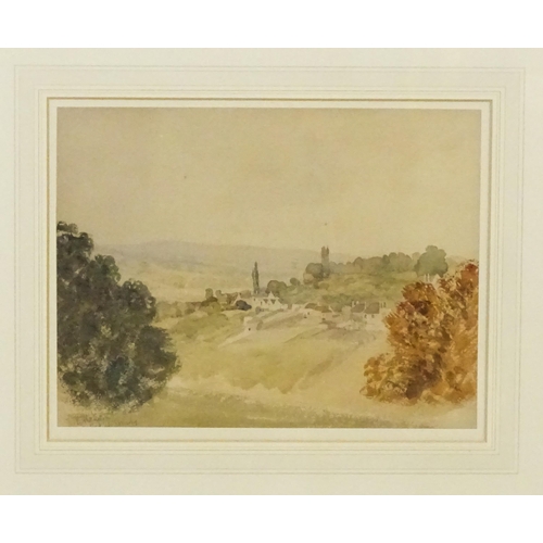 1795 - G. Marks, 19th century, Watercolour, Batheaston (Avon and Bath), A view of the village from across t... 