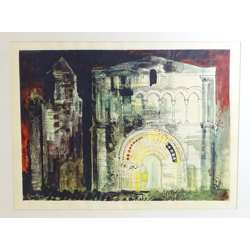 1902 - John Piper (1903-1992), Artist's Proof lithograph, St Simon-de-Pelouaille, Charente. A/P in pencil u... 