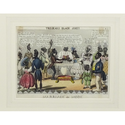 1904 - Charles Hunt after William Summers, 19th century, Satirical etching with aquatint, Marriage a la Mod... 