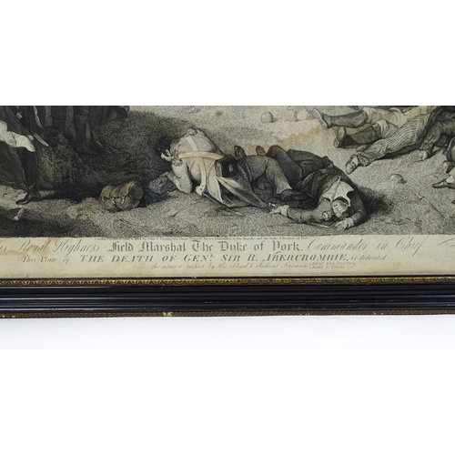 1909 - J Vendramini, After Robert Ker Porter, 19th century, Engraving, The Death of General Abercrombie at ... 