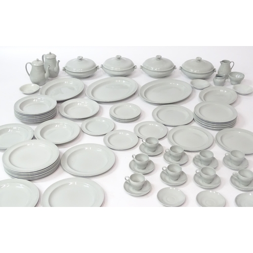 171 - A quantity of Wedgwood dinner and coffee wares in the Windsor Grey pattern to include tureens, servi... 