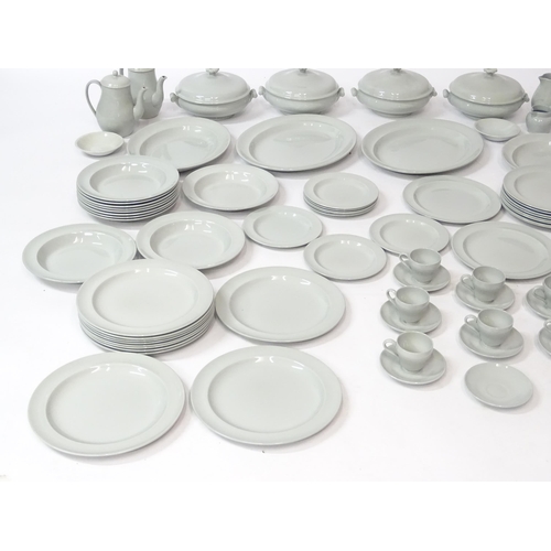 171 - A quantity of Wedgwood dinner and coffee wares in the Windsor Grey pattern to include tureens, servi... 