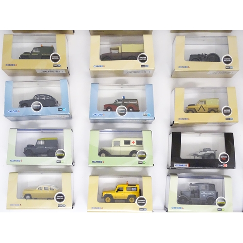 959 - Toys: A quantity of die cast scale model Oxford Fire / Military / Commercial vehicles to include RAF... 