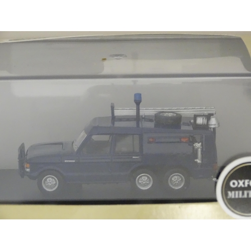 960 - Toys: A quantity of die cast scale model Oxford Military / Fire / Commercials vehicles to include Th... 