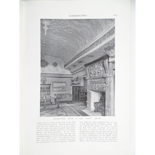 1959 - Books: Four assorted books comprising English Homes of the Early Renaissance Elizabethan and Jacobea... 