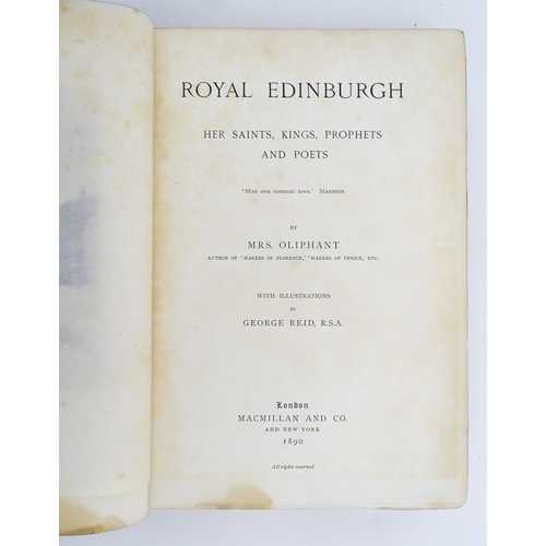 1971 - Books: Two books on the subject of Scotland comprising Royal Edinburgh - Her Saints, Kings, Prophets... 