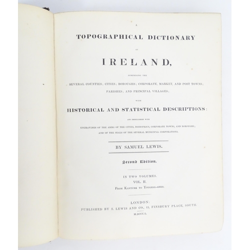 1974 - Books: A Topographical Dictionary of Ireland, comprising the several counties, cities, boroughs, cor... 