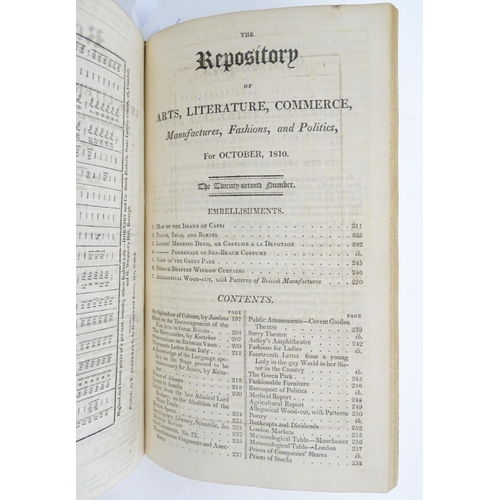 1975 - Book: The Repository of Arts, Literature, Commerce, Manufactures, Fashions and Politics, by R. Acker... 