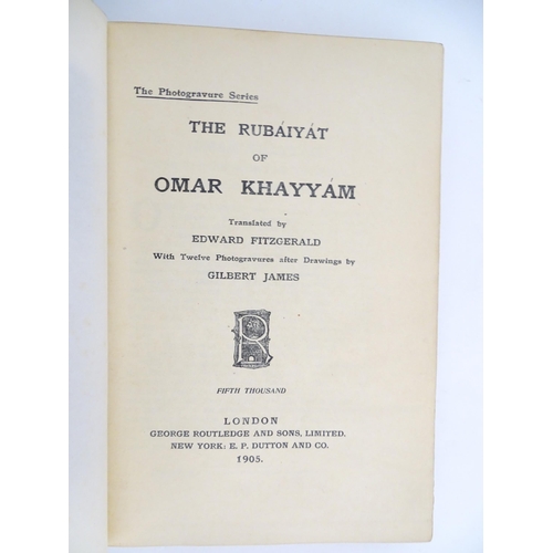 1982 - Books: Rubaiyat of Omar Khayyam, translated into English by Edward Fitzgerald. Published by Siegle, ... 