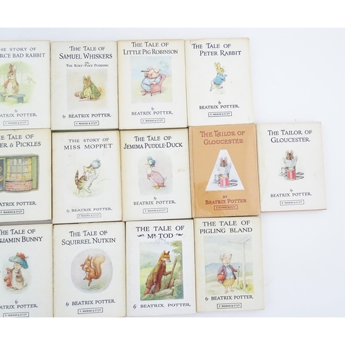 2015 - Books: A quantity of Beatrix Potter books Published by F. Warne & Co. to include The Tale of Ginger ... 