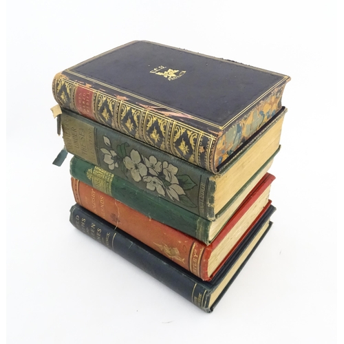 2020 - Books: Five assorted books comprising Jane Eyre An Autobiography by Currer Bell, 1877; The Life of L... 