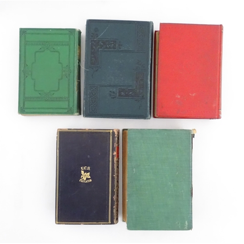 2020 - Books: Five assorted books comprising Jane Eyre An Autobiography by Currer Bell, 1877; The Life of L... 