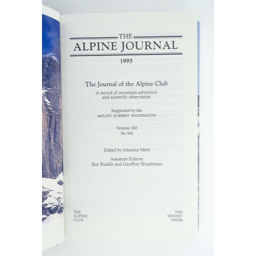 2043 - Books: Various editions of The Alpine Journal - A Record of Mountain Adventure and Scientific Observ... 