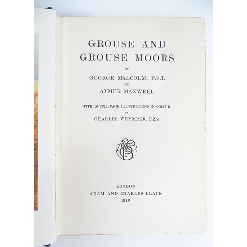 2046 - Books: Two books with illustrations by Charles Whymper to include The Gamekeeper at Home - Sketches ... 