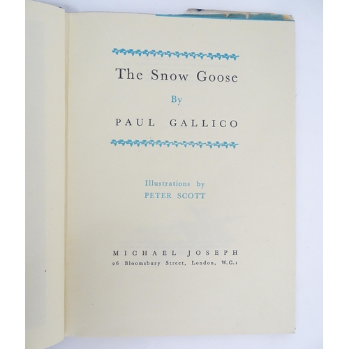 2048 - Book: The Snow Goose by Paul Galllico with illustrations by Peter Scott, and signed by Peter Scott. ... 