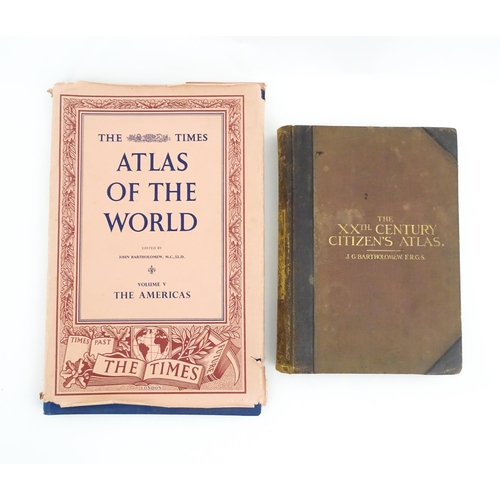 2051 - Books: The Time Atlas of the World, Volume 5 - The Americas, edited by John Bartholomew, 1957. Toget... 