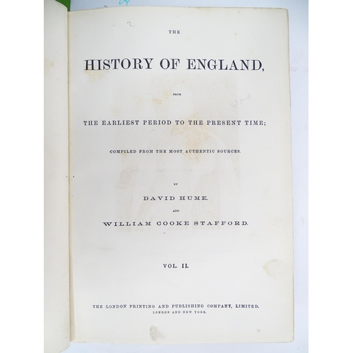 2058 - Books: The History of England from the earliest period to the present time, volumes 1 - 3, by David ... 