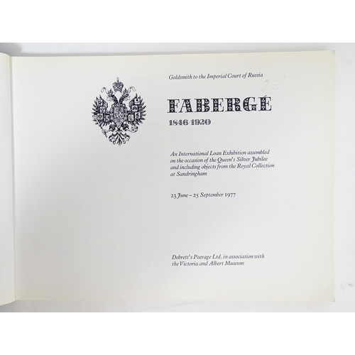 2061 - Books: A quantity of assorted antiques reference books and guides to include Faberge 1846-1920; Engl... 